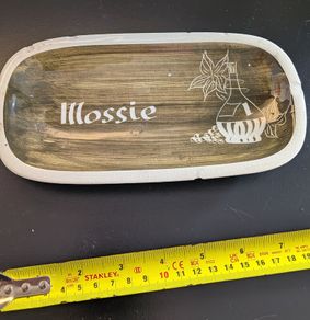 Jersey Pottery Soap Dish Mossie Tropical Flower Vintage Ceramic Jersey