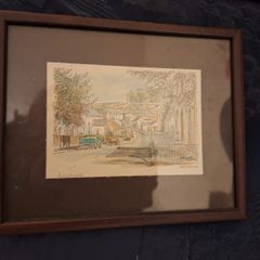 A lovely pair of framed hand painted prints by Deirdre Sprott