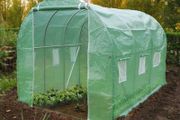 Polytunnel Greenhouse Poly Tunnels Gardening Walk In Pollytunnel Tent with Steel Frame