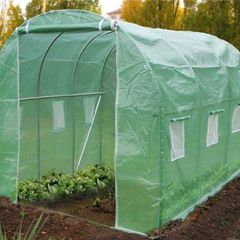 Polytunnel Greenhouse Poly Tunnels Gardening Walk In Pollytunnel Tent with Steel Frame