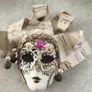 SET OF 2Venetian Mask: Hand-Painted Carnival Mask,  Home Decor. Image 7