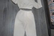 New cream fleece tracksuit