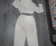 New cream fleece tracksuit