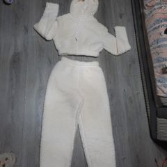 New cream fleece tracksuit
