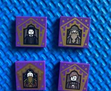 Collectible Lego Harry Potter Wizard Chocolate Frog Card Tiles