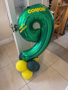 Large number 9 balloon