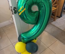 Large number 9 balloon