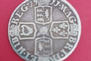 1711 Queen Anne 6 pence coin in very fine condition