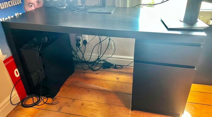 IKEA Malm desk black