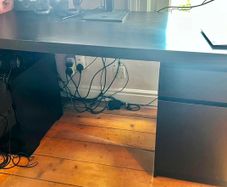 IKEA Malm desk black