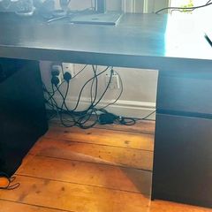 IKEA Malm desk black