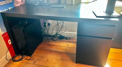 IKEA Malm desk black
