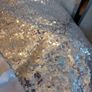 Silver sequin christmas tree skirt Image 2