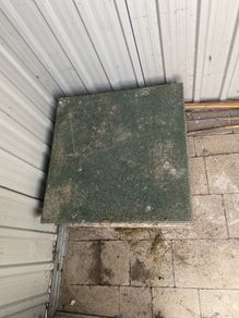 9 x Rubber garden tiles Green 50 x 50 cm