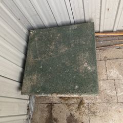9 x Rubber garden tiles Green 50 x 50 cm