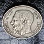 1873 Belgium  5 Francs - Leopold II small head Silver coin Image 4