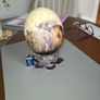 Ostrich egg hand painted Image 4