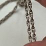 Chunky Sterling Silver Necklace with Heart Pendant Image 3