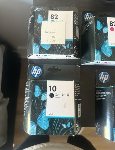 HP Genuine Printer Ink Cartridges HP 10 and HP 82 (Black, Cyan, Magenta, Yellow)