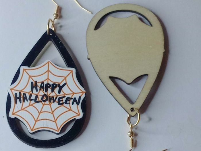 Happy Halloween Waterdrop Earrings