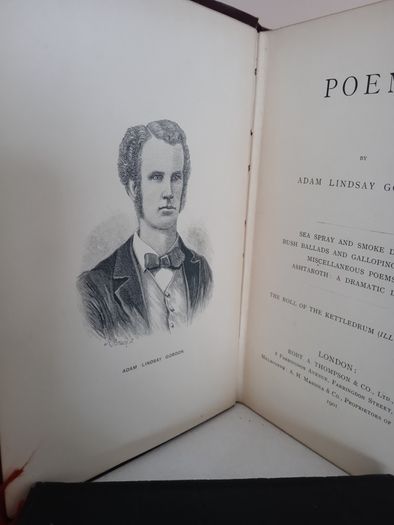 Poems by Adam Lindsay Gordon (GT807)