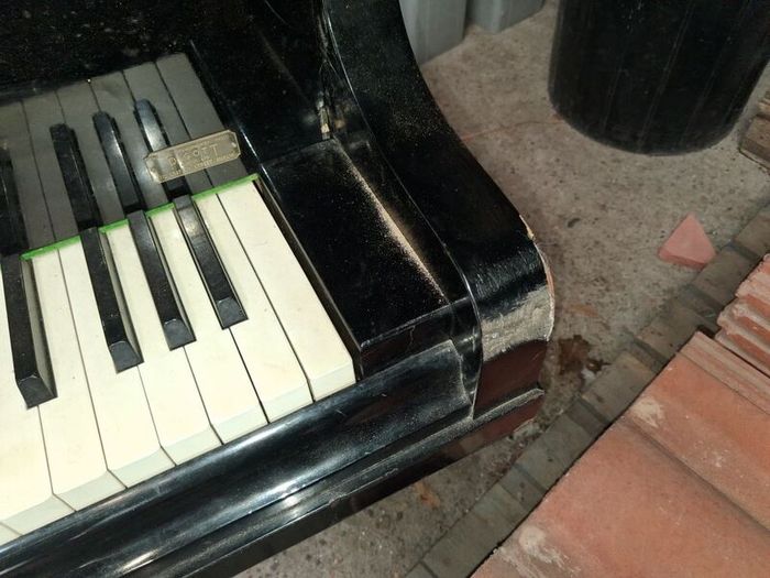 C. Bechstein baby grand piano