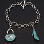 Sterling Silver Enamel Charm Bracelet Image 10