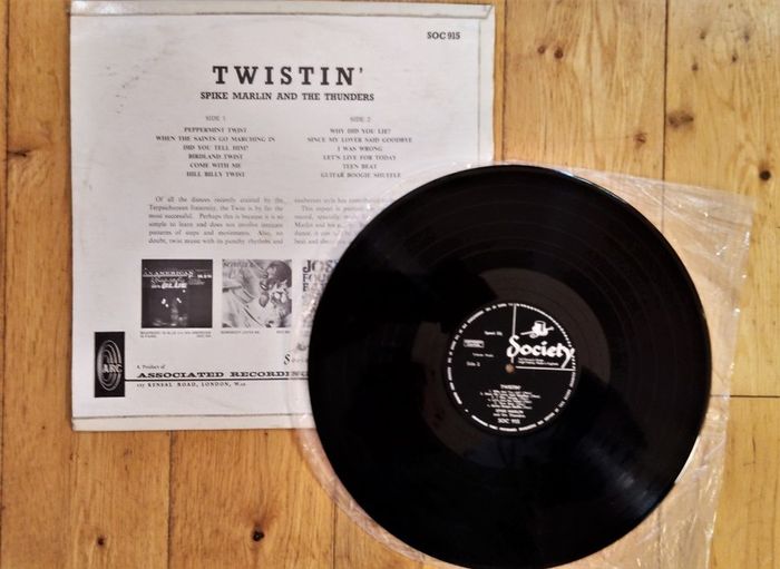 Twisting'with Spike Marlin and The Thunders.Original First press.Lp.UK.Society.Excellent cond.