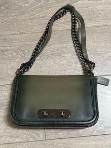 coach crossbody khaki green