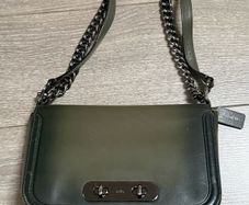 coach crossbody khaki green