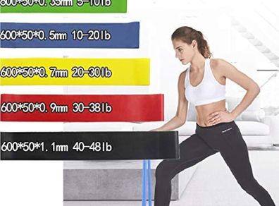 TPE Resistance Bands Fitness Set Rubber Loop Bands Strength Training Workout Expander Yoga Gym Equipment Elastic Rubber Loop