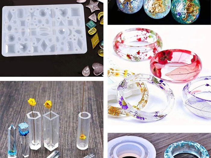 133 Pcs Resin Casting Molds and Tools Set, Jewelry Craft Moulds, Daohexi DIY Silicone Epoxy Resin Mold, for Resin Jewelry and Craft, Resin Craft Making Kit (FREE POSTAGE)