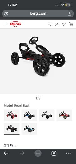 Brand new unboxed Berg Reppy Go kart