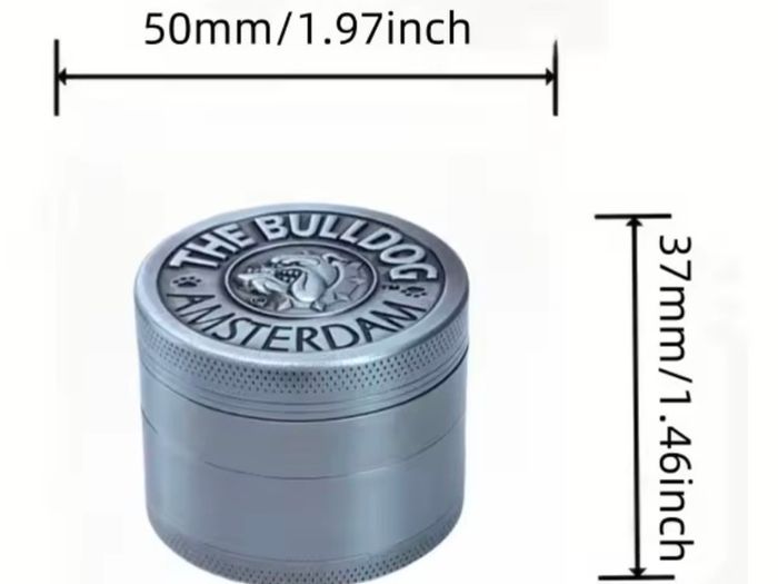 Dog Metal Silver Grey Grinder 50mm