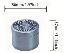Dog Metal Silver Grey Grinder 50mm