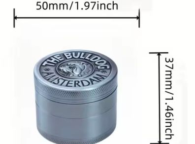 Dog Metal Silver Grey Grinder 50mm