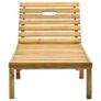 Garden Sun Lounger with Table Impregnated Pinewood Image 4