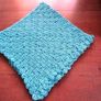 Crochet baby blanket. Aqua blue/green Image 2