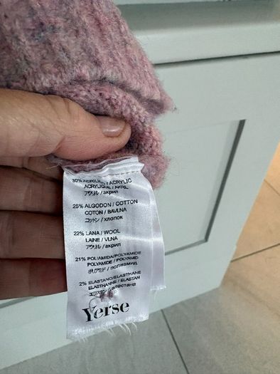 Spanish designer brand Yerse knit collection mixed fabric Italian yarn sleeveless cardigan /vest / waistcoat BRAND NEW