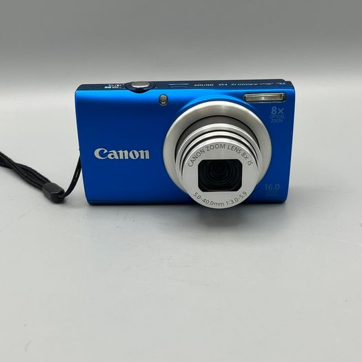Canon PowerShot A4000 IS 16MP Digital Camera Blue - Full Kit