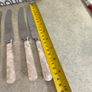 SET OF 6 VTG Everbrite Sheffield England Stainless Steel Knives Mother Of Pearl Handle Image 7