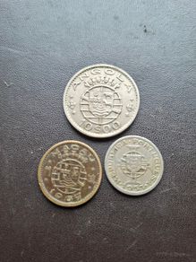 Macau&Angola&Cape Verde. Lot of 3 coins (1953-1969)