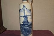 Vintage Bols Delft Blue Ceramic Decanter