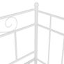 Pull-out Sofa Bed Frame White Metal 90x200 cm Image 9