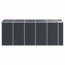 High Door Garden Shed Anthracite 191x470x198 cm Image 6