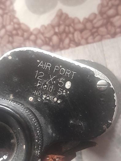 Old Pair of Eikow Air Port 12x50 Field Binoculars with Case,