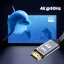 HDMI Cable 2.0 4K Cable for PS4 PS3 Xbox Fire TV Stick Blue Ray Player HDR High Speed Ethernet 4K 60Hz 1 Metre Image 4