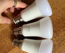 3x Philips Hue White B22 Smart Bulbs - Bluetooth, No Bridge Needed