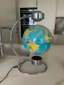 Magnetic revolving globe