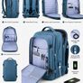 Brand New Large Travel / Cabin Backpack with Laptop Compartment & USB Charging Port Image 4